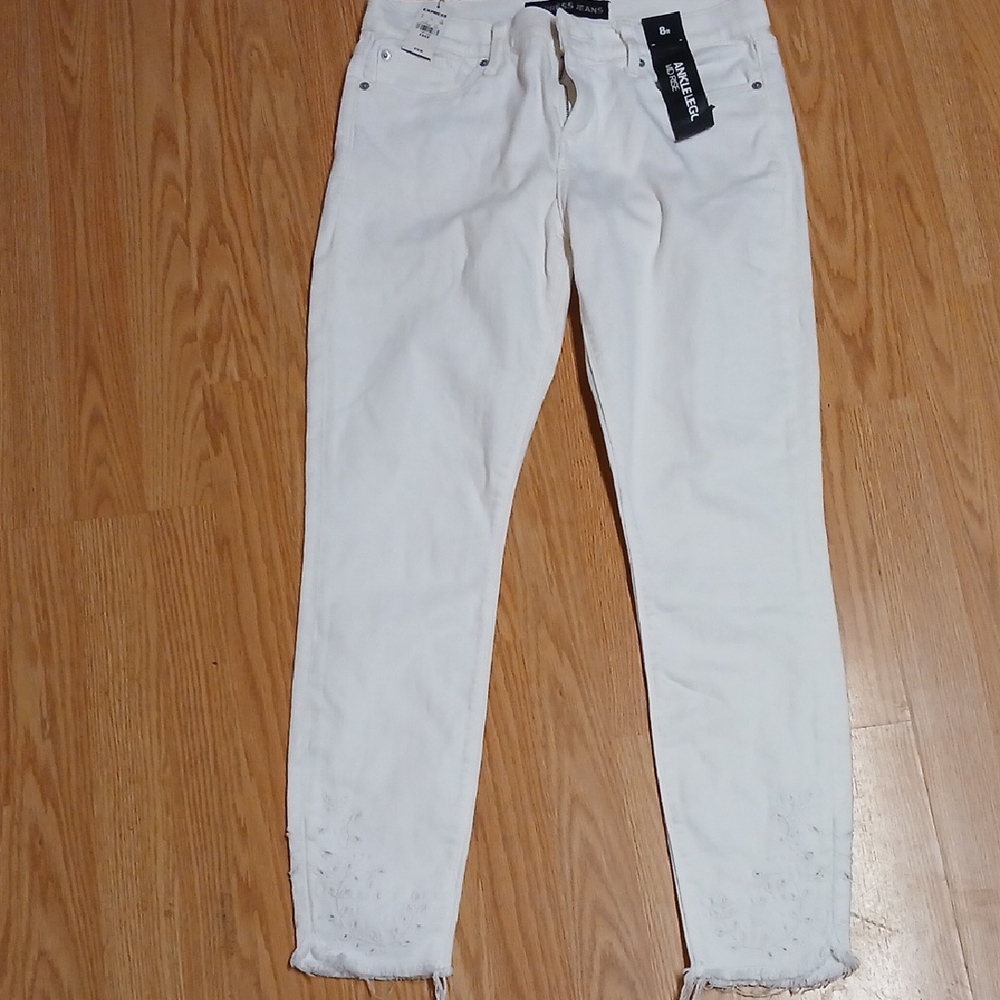 Express Women's White Jeans Size 8
